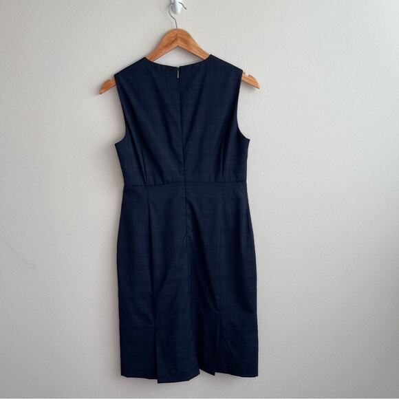 Hugo Boss Navy Wool Knee Length Dress 4P - Picture 8 of 13